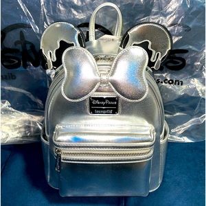 Disney Parks Minnie Metal Drip Disney100 Years of Wonder Loungefly Backpack